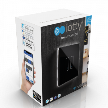 iotty Wi-Fi Smart Switch Model E, 2 Taster, Smarter Lichtschalter